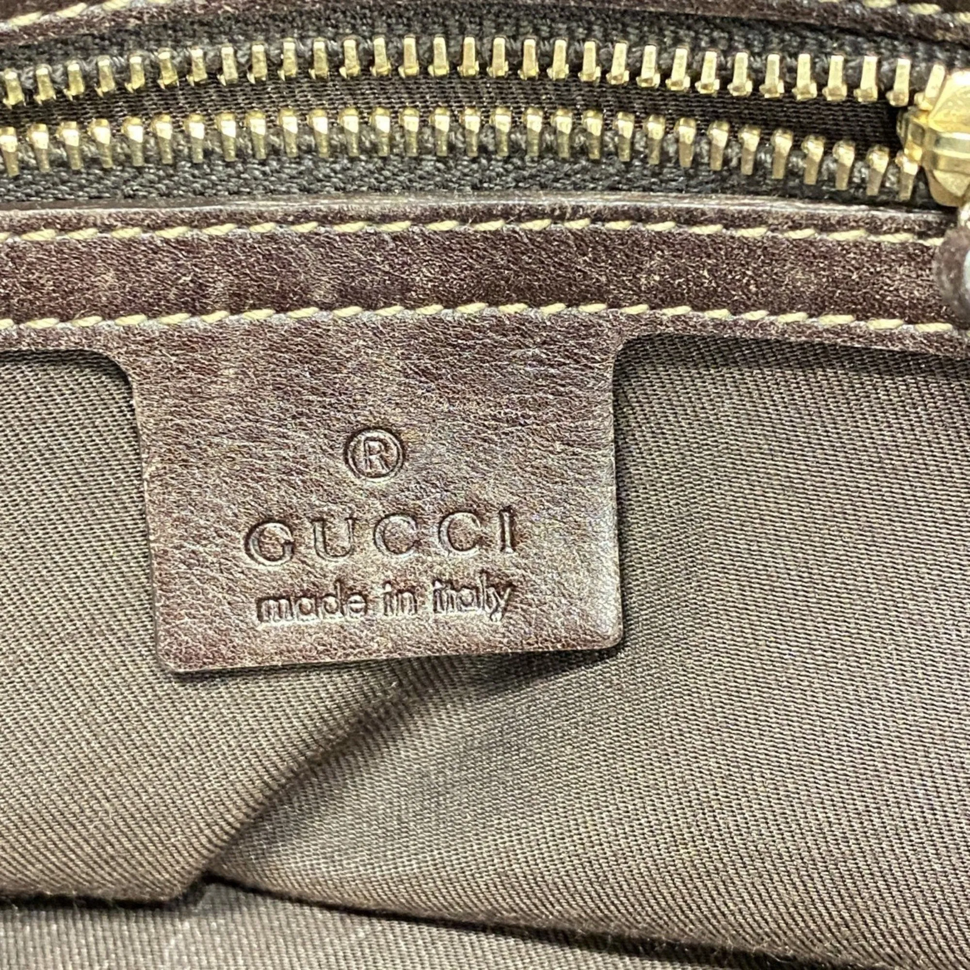 Gucci Canvas Shoulder Bag (Pre-Owned)