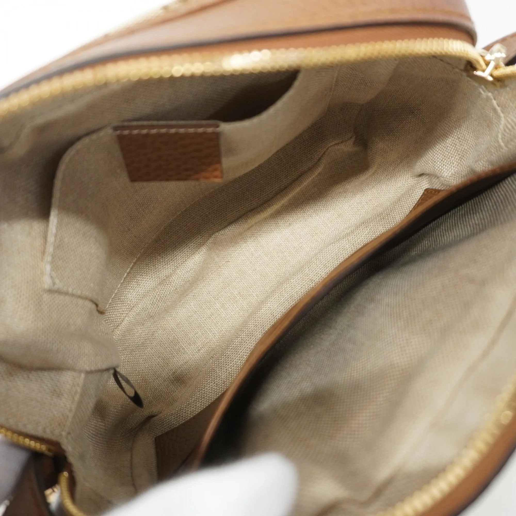 Gucci Canvas Shoulder Bag (Pre-Owned)