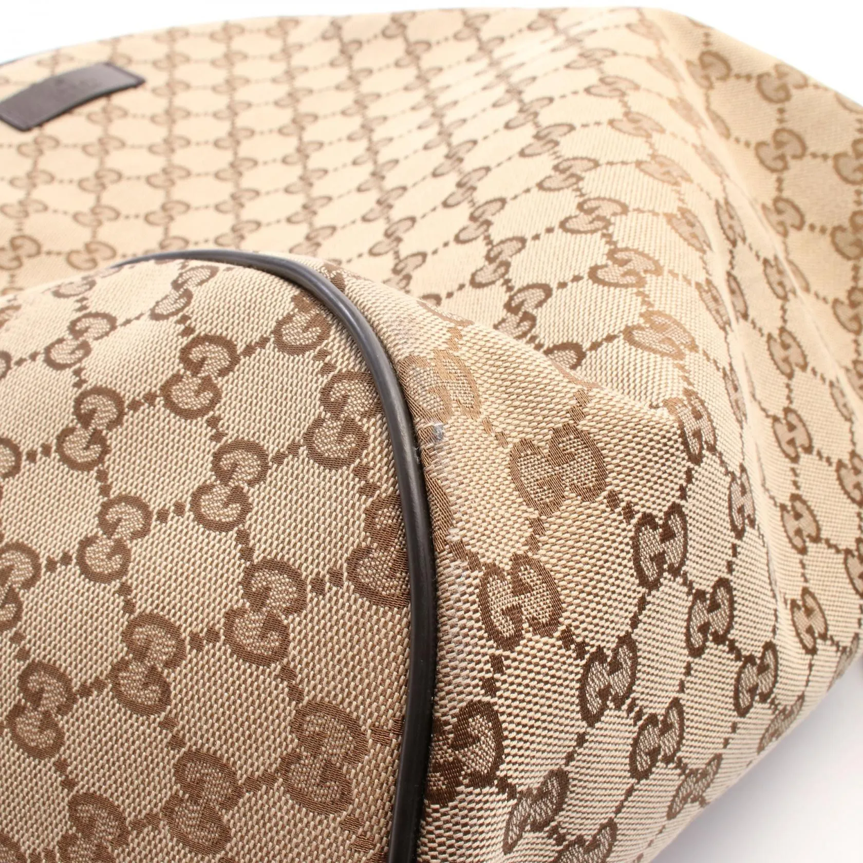Gucci GG Canvas Leather Backpack