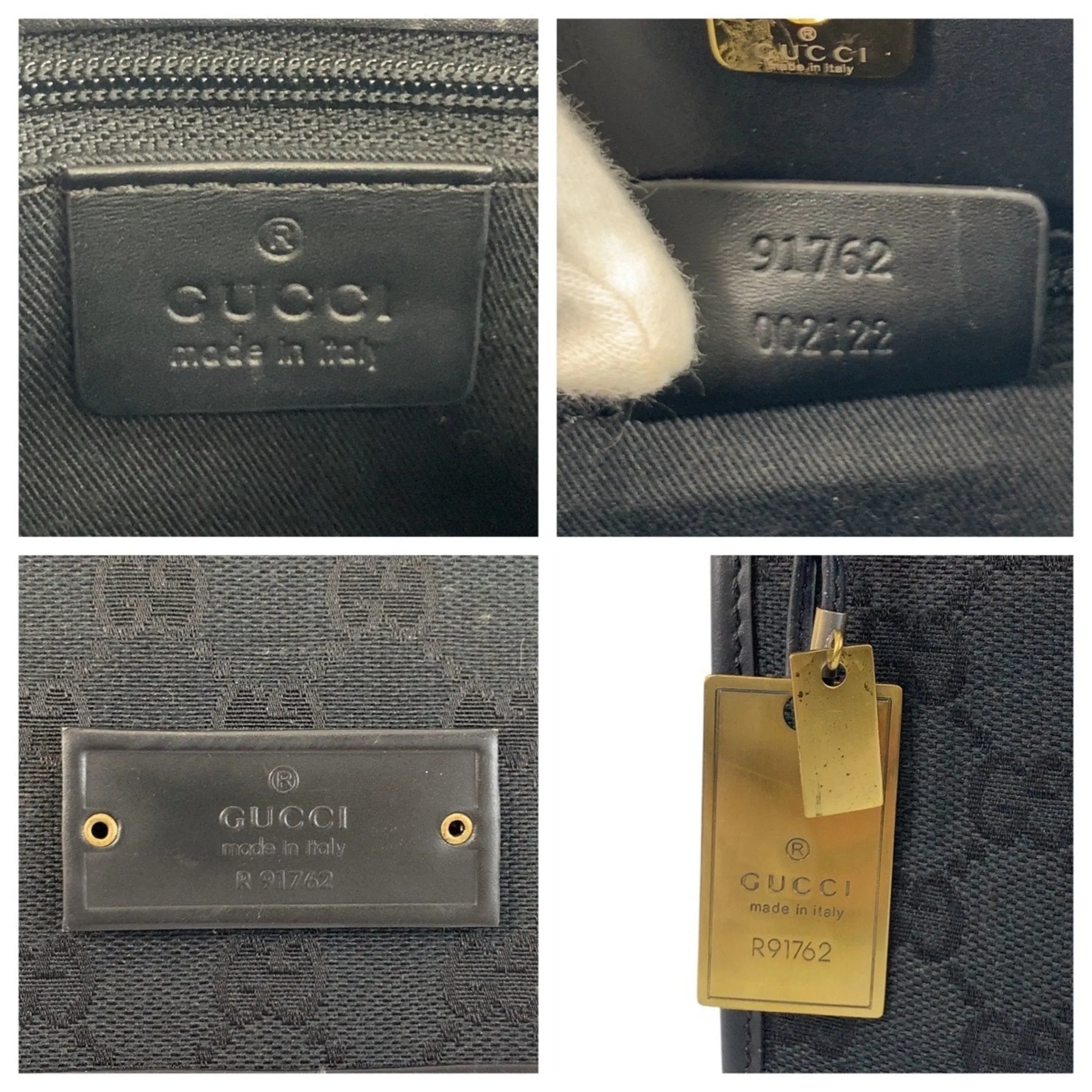 Gucci Gg Canvas Leather Pochette Shoulder Bag (Pre-Owned)