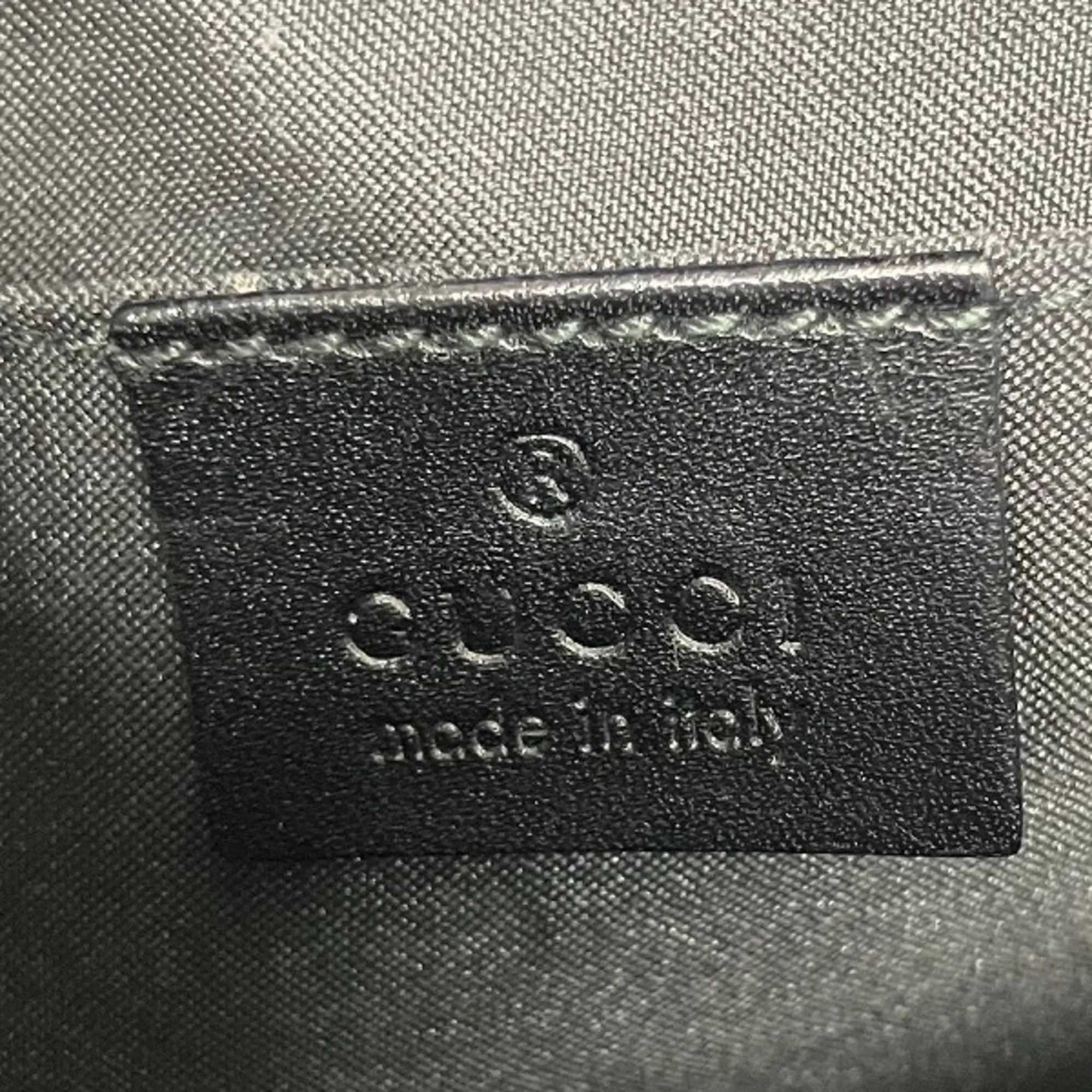 Gucci  Gg Canvas Leather Pochette Shoulder Bag (Pre-Owned)