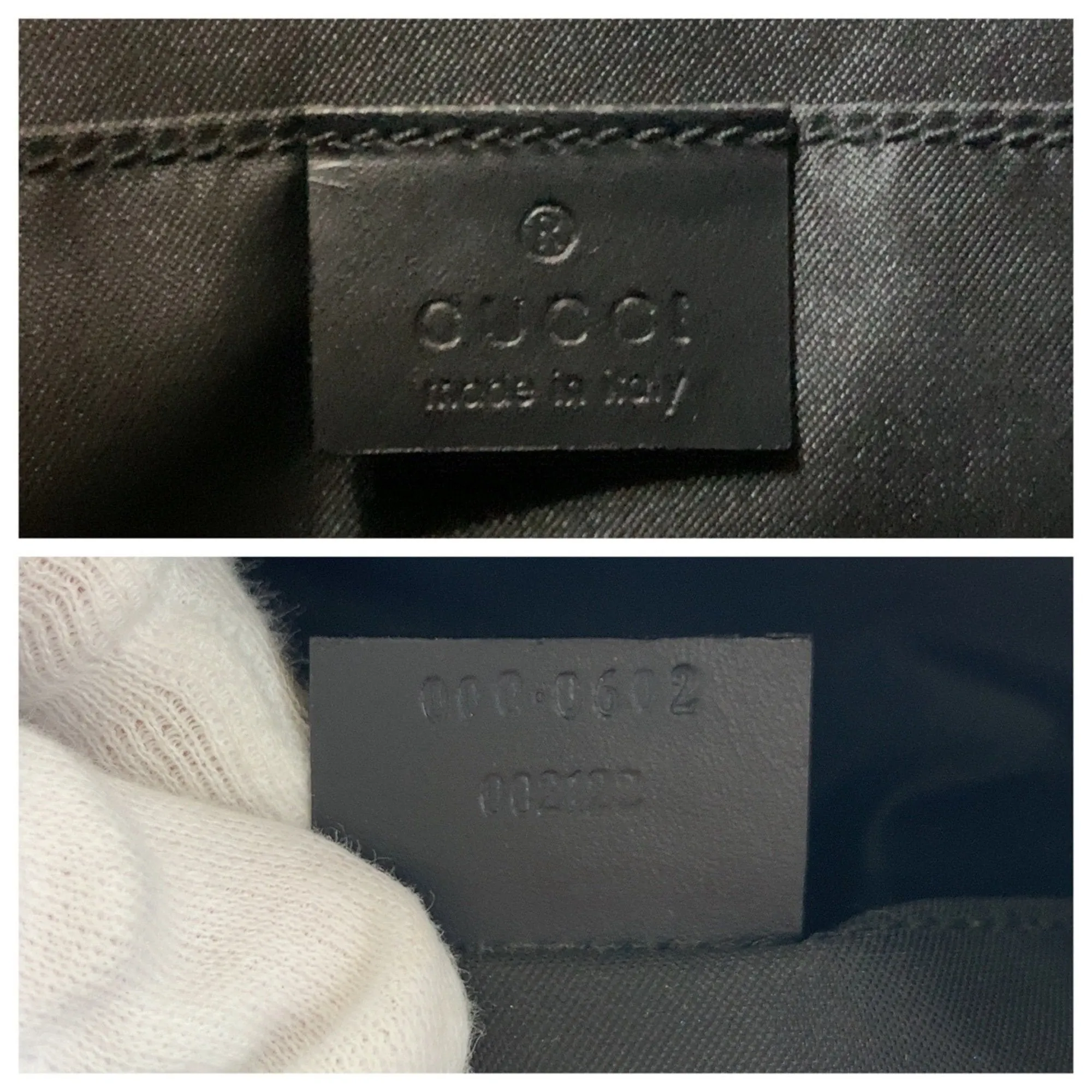 Gucci Gg Canvas Leather Shoulder Bag (Pre-Owned)