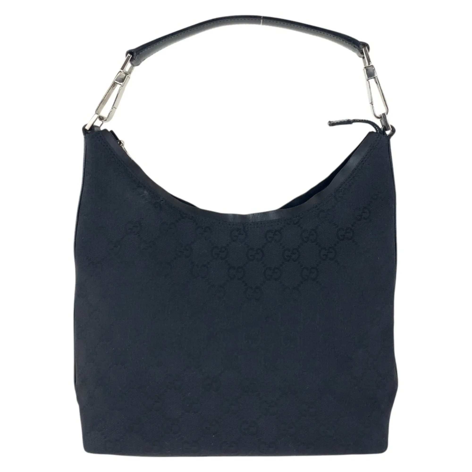 Gucci Gg Canvas Leather Shoulder Bag (Pre-Owned)