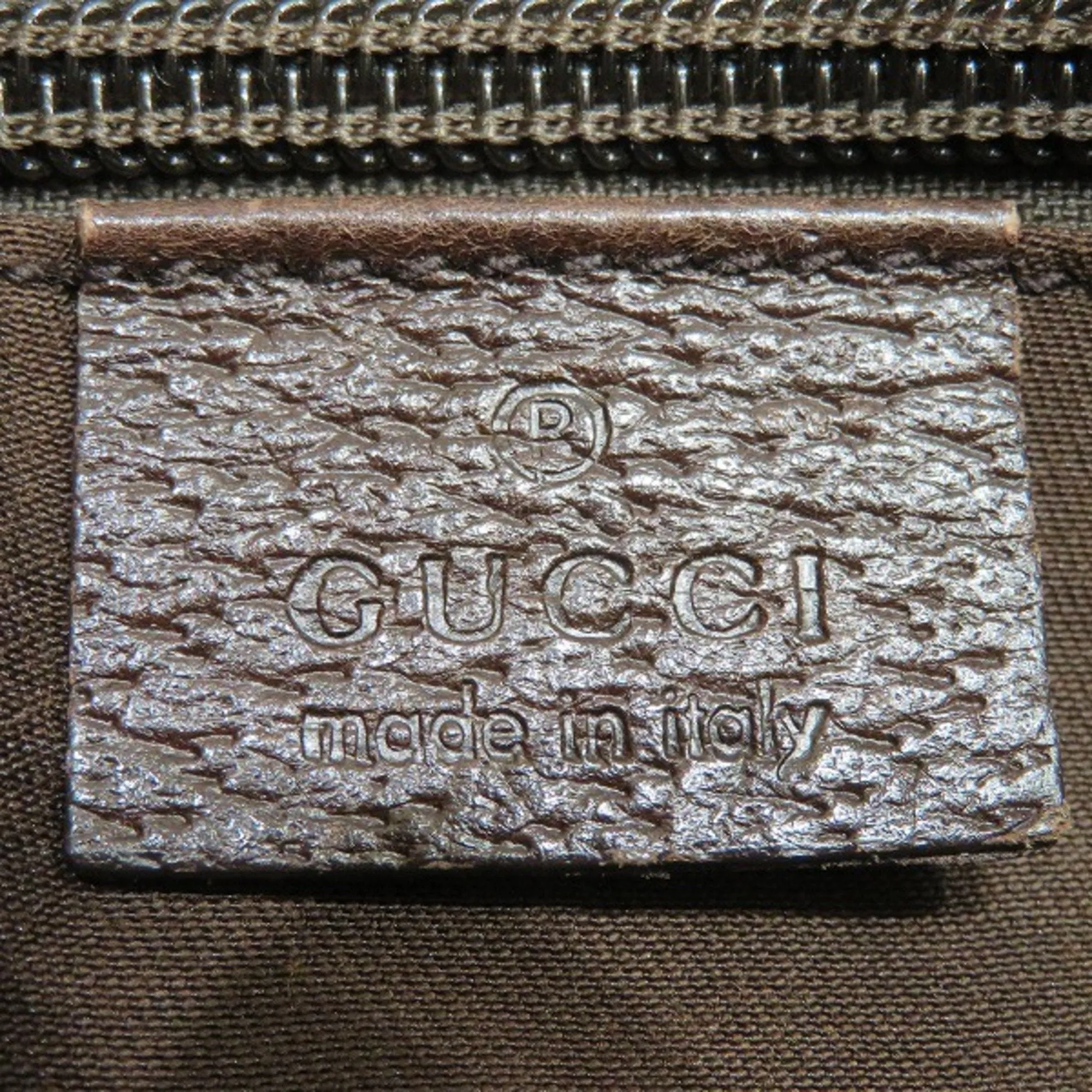 Gucci  Gg Canvas Leather Shoulder Bag (Pre-Owned)