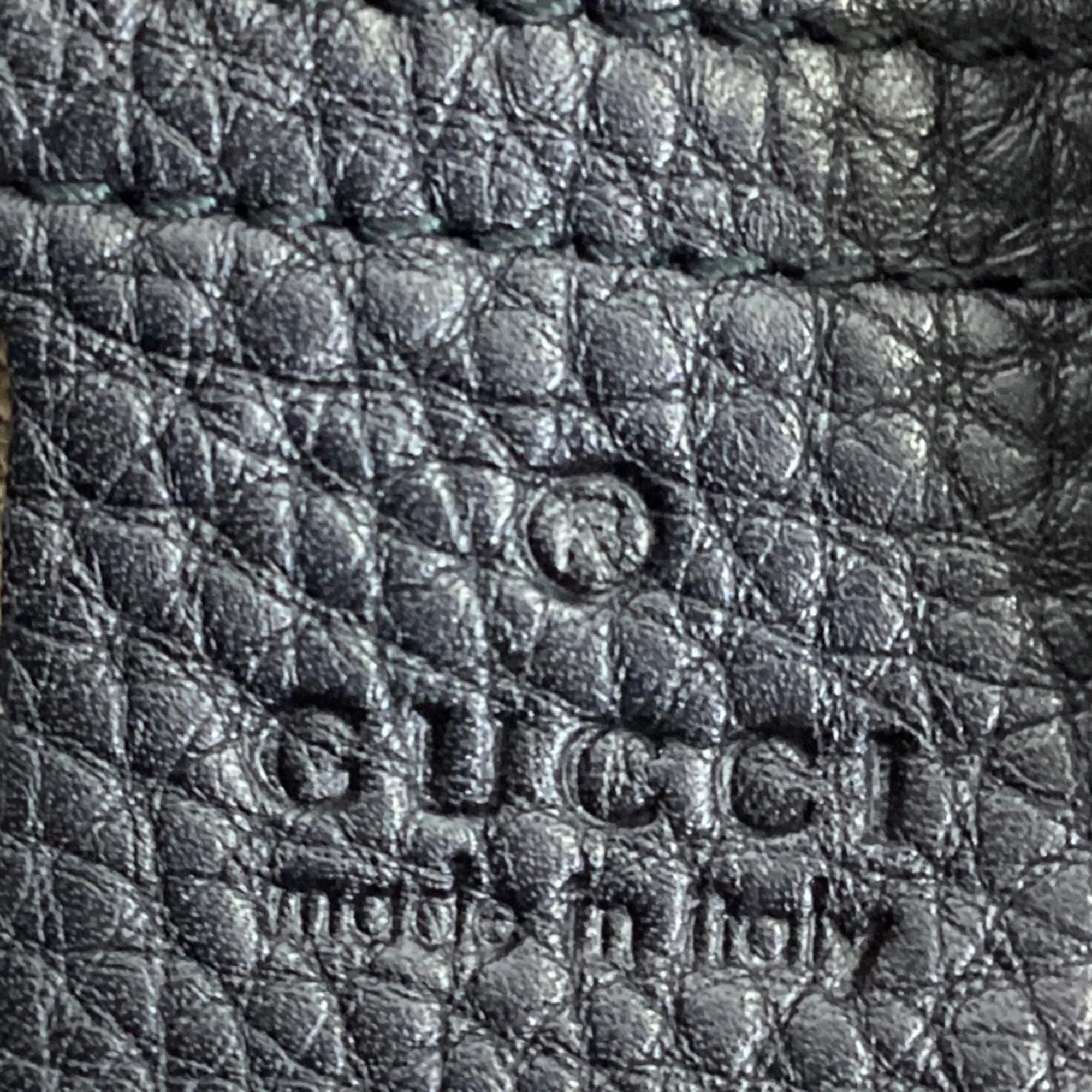 Gucci GG Monogram Bucket Bag in Black Calfskin Leather and Canvas