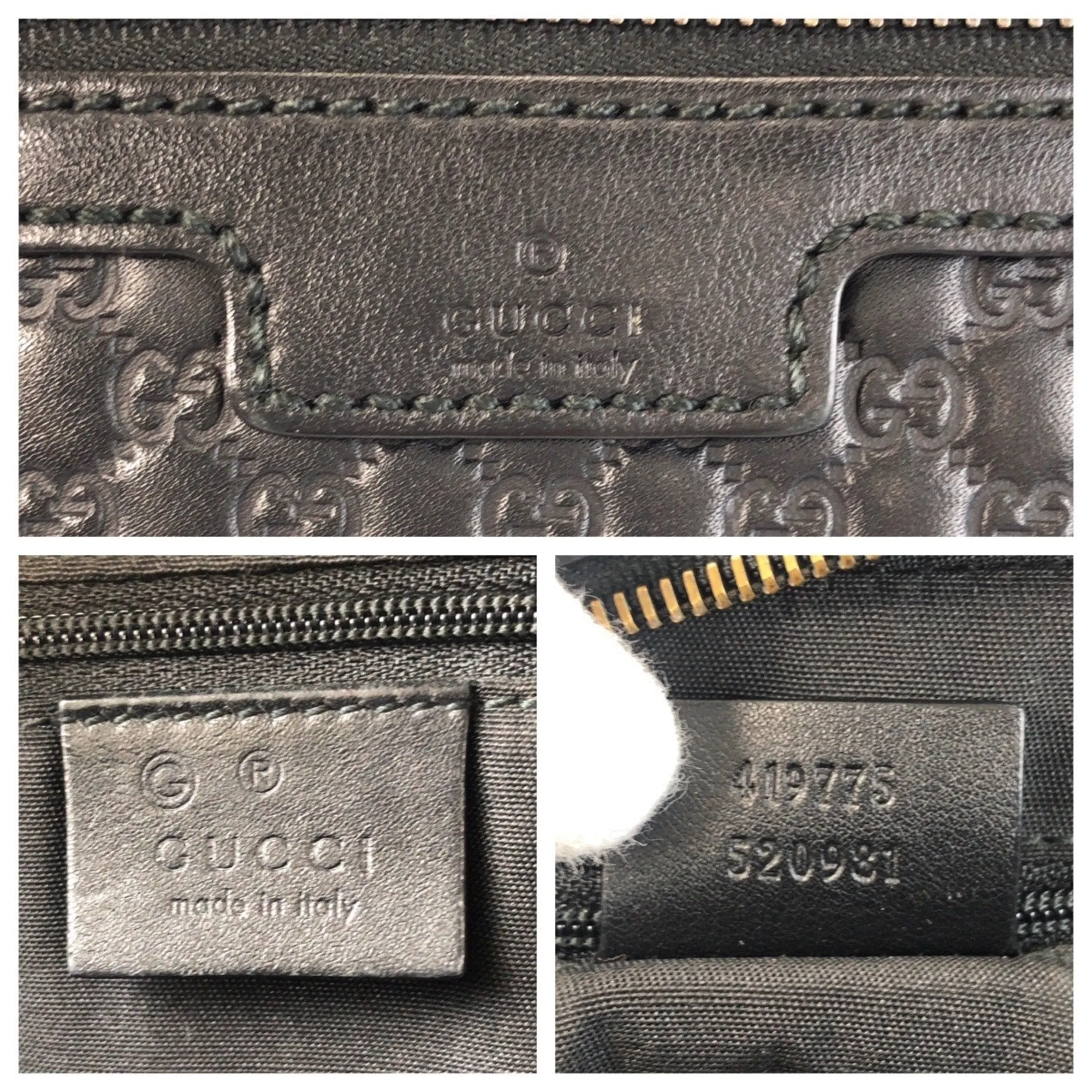 Gucci Leather Clutch Bag (Pre-Owned)