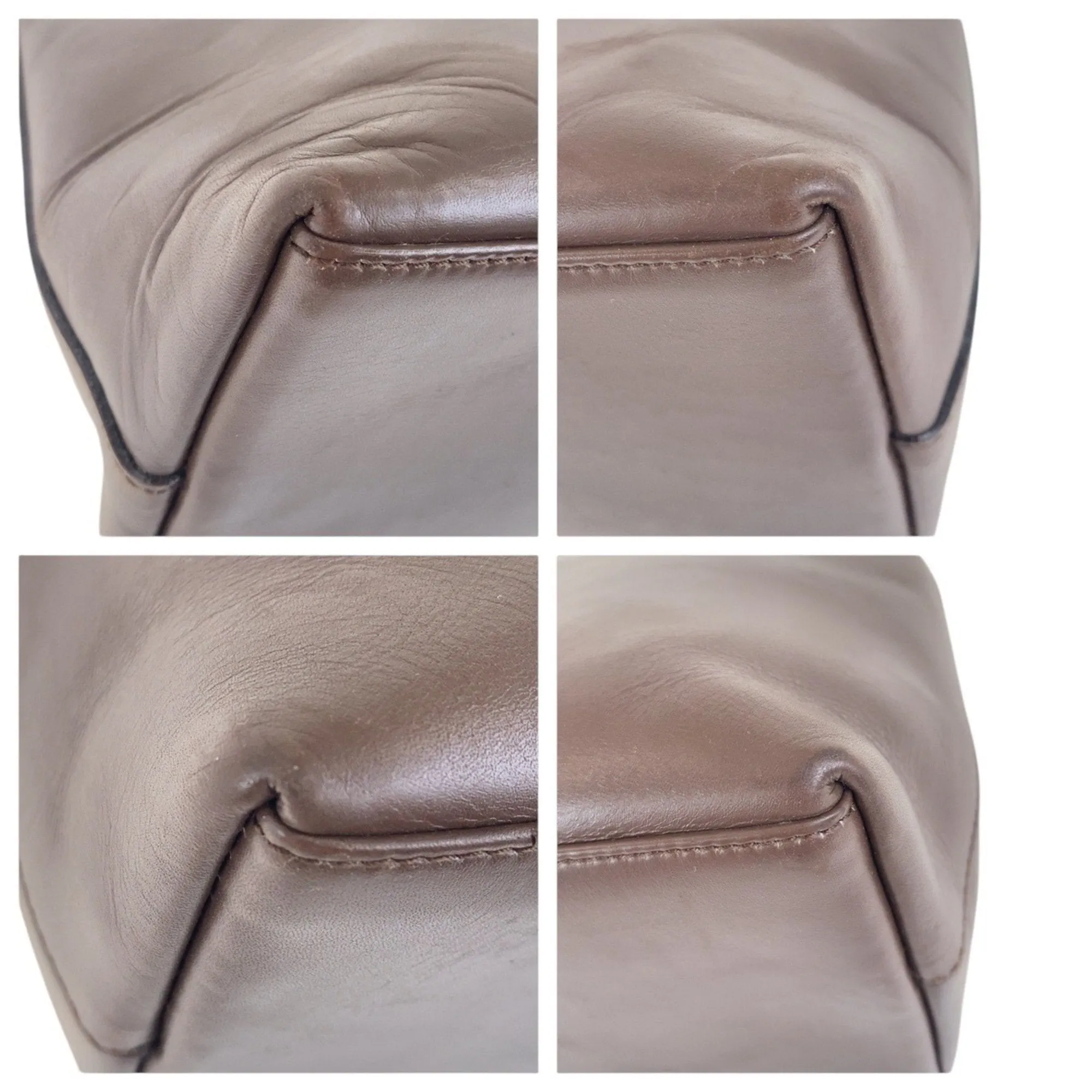 Gucci Leather Handbag Shoulder Bag (Pre-Owned)