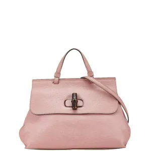 Gucci Leather Handbag Shoulder Bag (Pre-Owned)