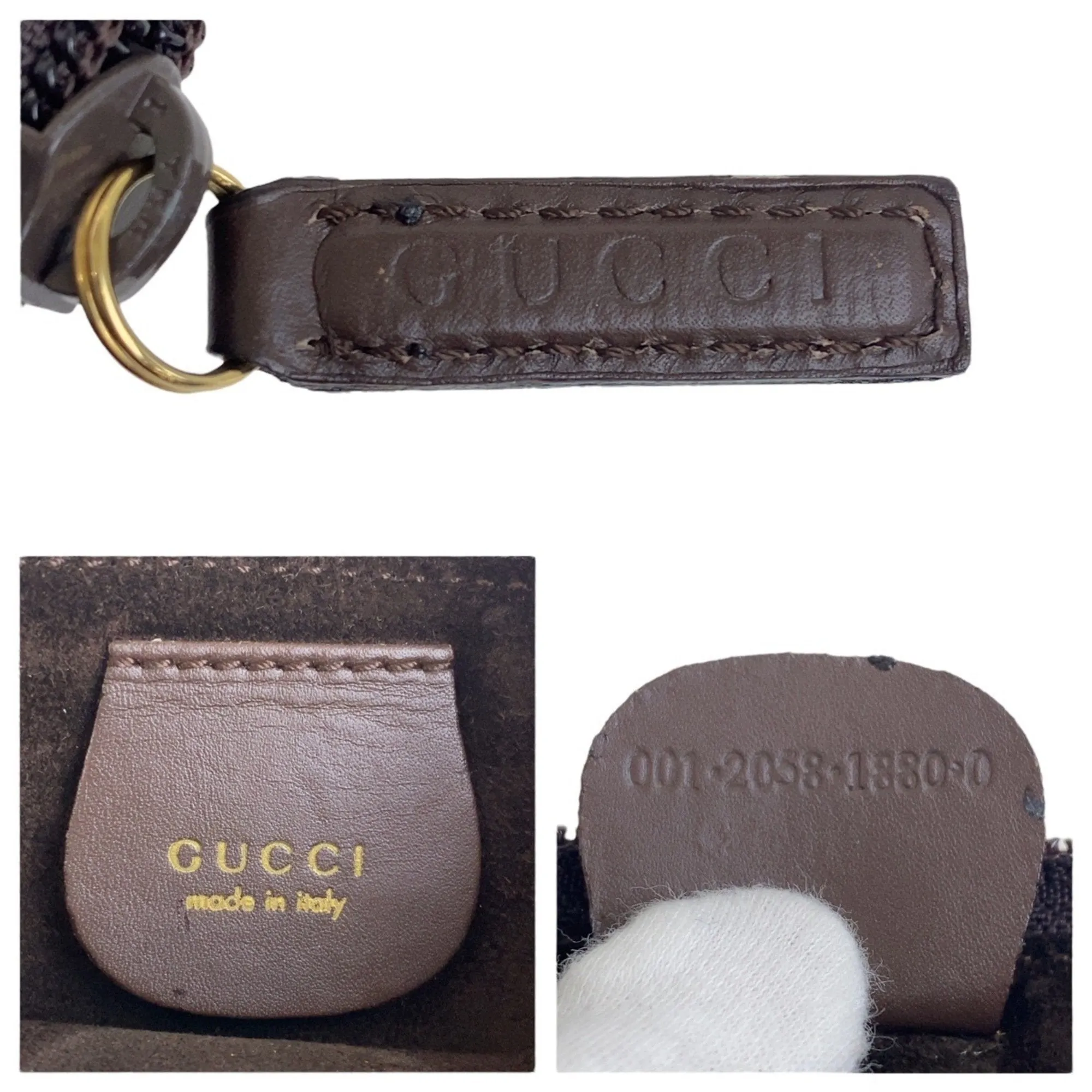 Gucci Leather Handbag Shoulder Bag (Pre-Owned)