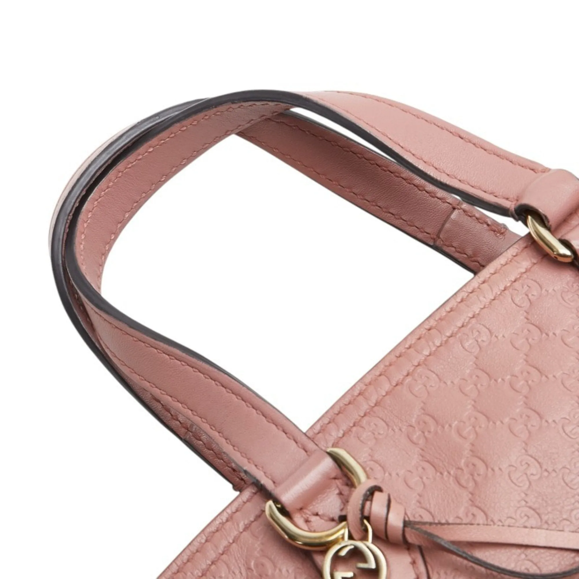 Gucci Leather Handbag Shoulder Bag (Pre-Owned)
