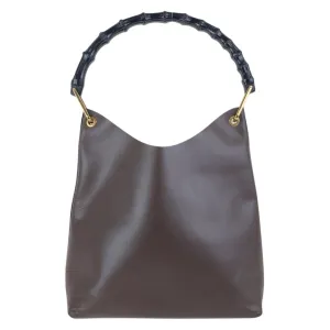 Gucci Leather Handbag Shoulder Bag (Pre-Owned)