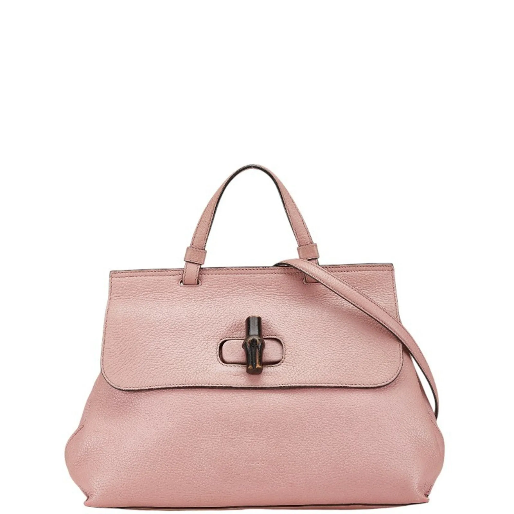 Gucci Leather Handbag Shoulder Bag (Pre-Owned)