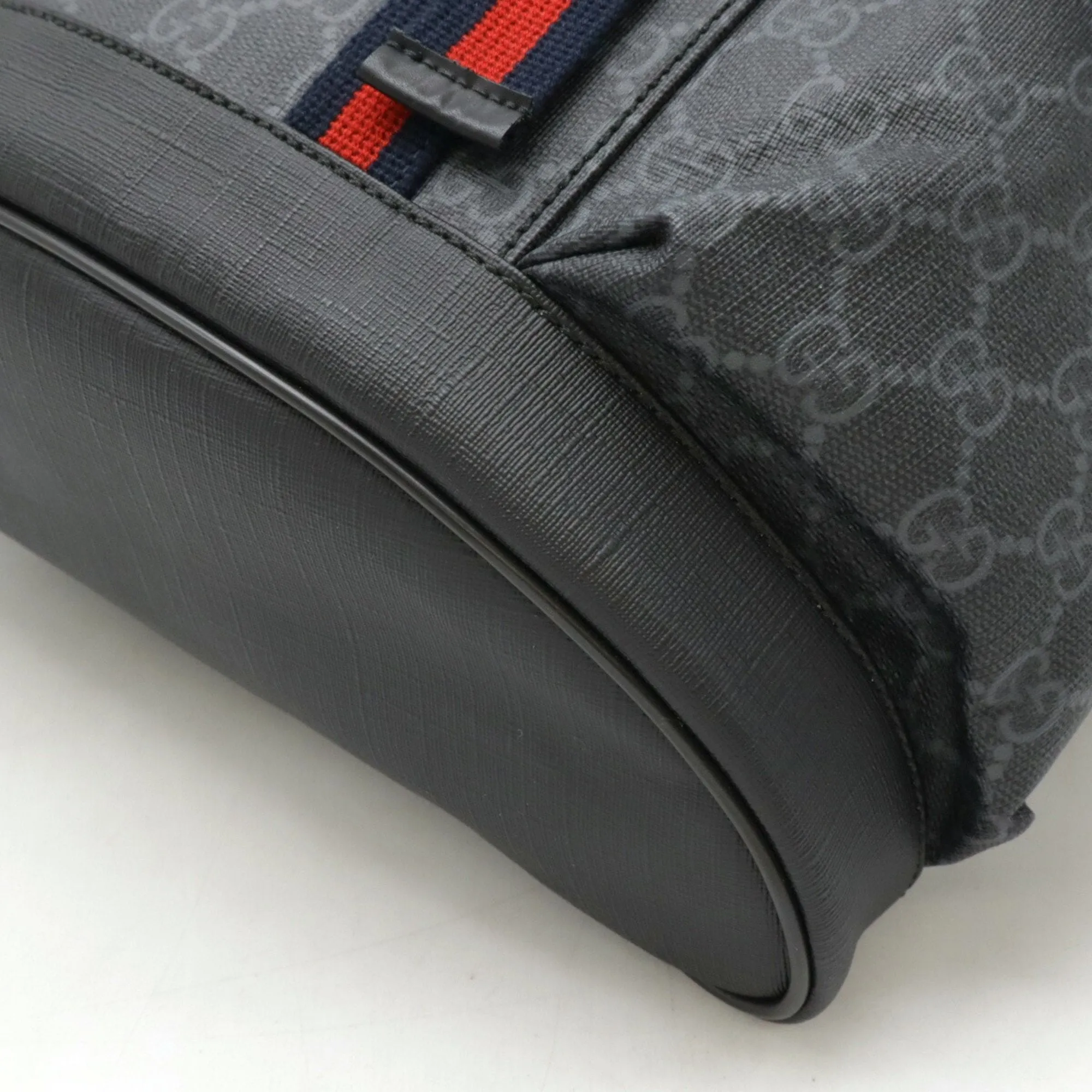Gucci  Navy Color Pvc Leather Backpack (Pre-Owned)
