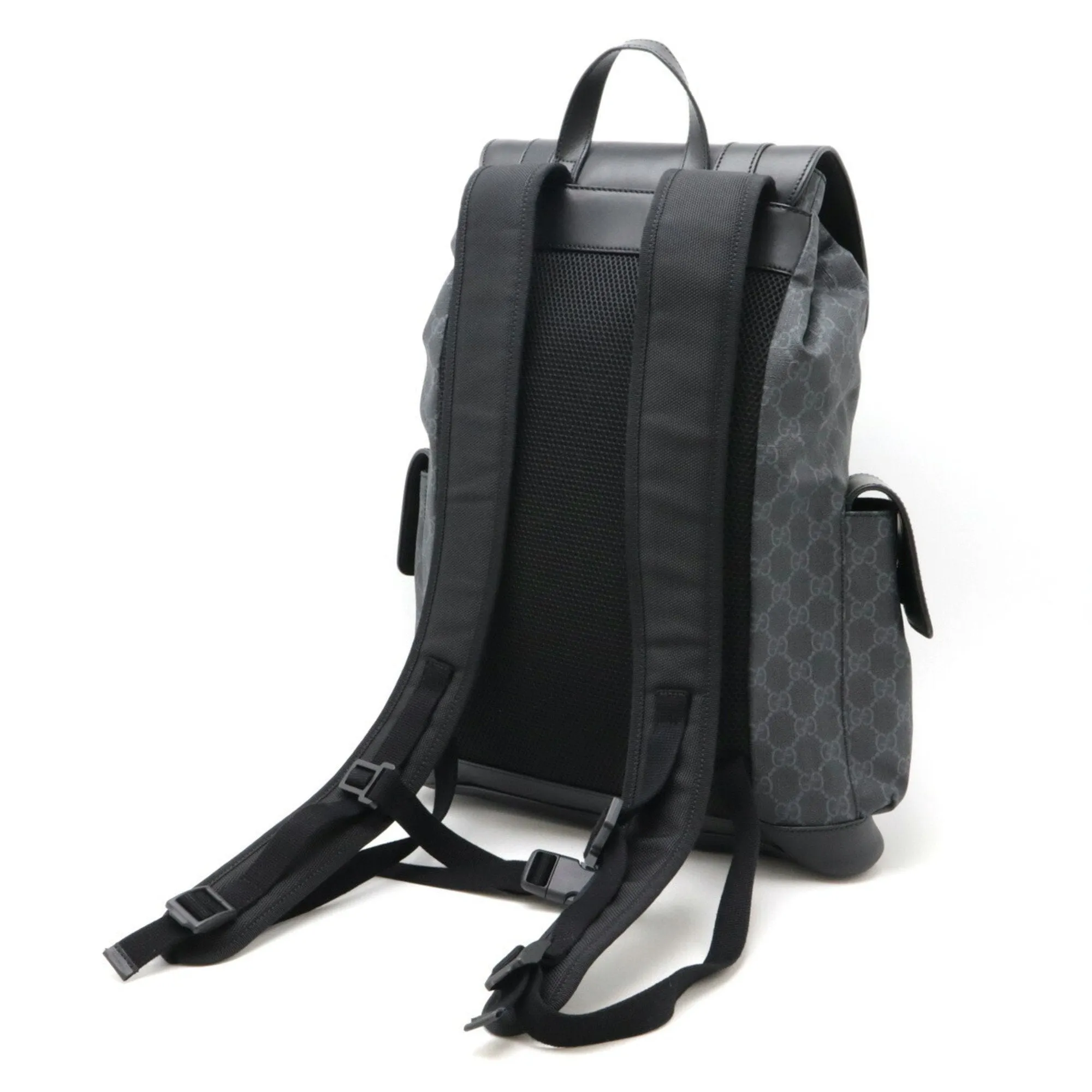 Gucci  Navy Color Pvc Leather Backpack (Pre-Owned)