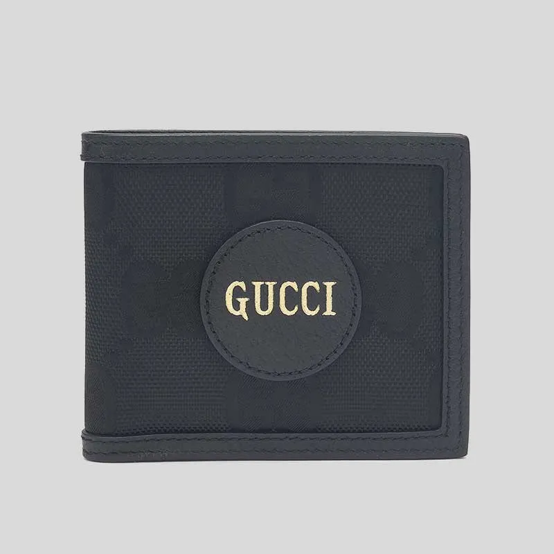 GUCCI Off The Grid GG Nylon Bifold Wallet Black 625573