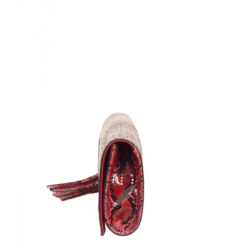 Gucci Pink & red python Soho clutch