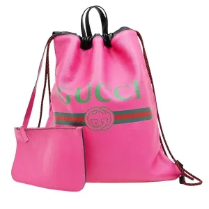 Gucci Sherry Leather Backpack Bag (Pre-Owned)