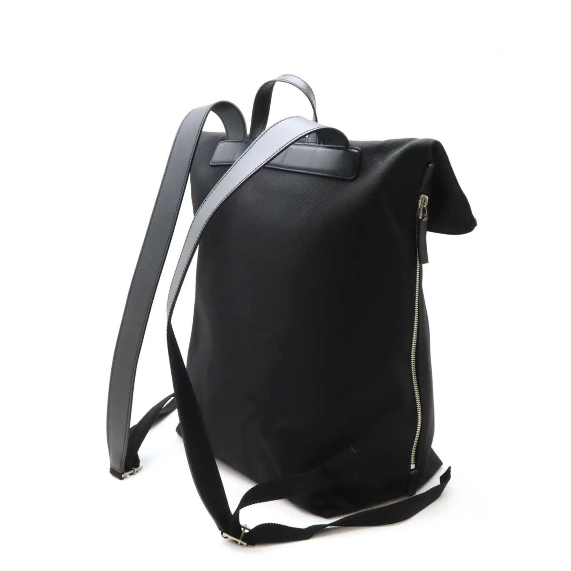 Gucci Sherry Line  Color Nylon Canvas Leather Backpack (Pre-Owned)