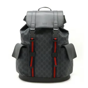 Gucci Sherry Line  Navy Color Pvc Leather Backpack (Pre-Owned)