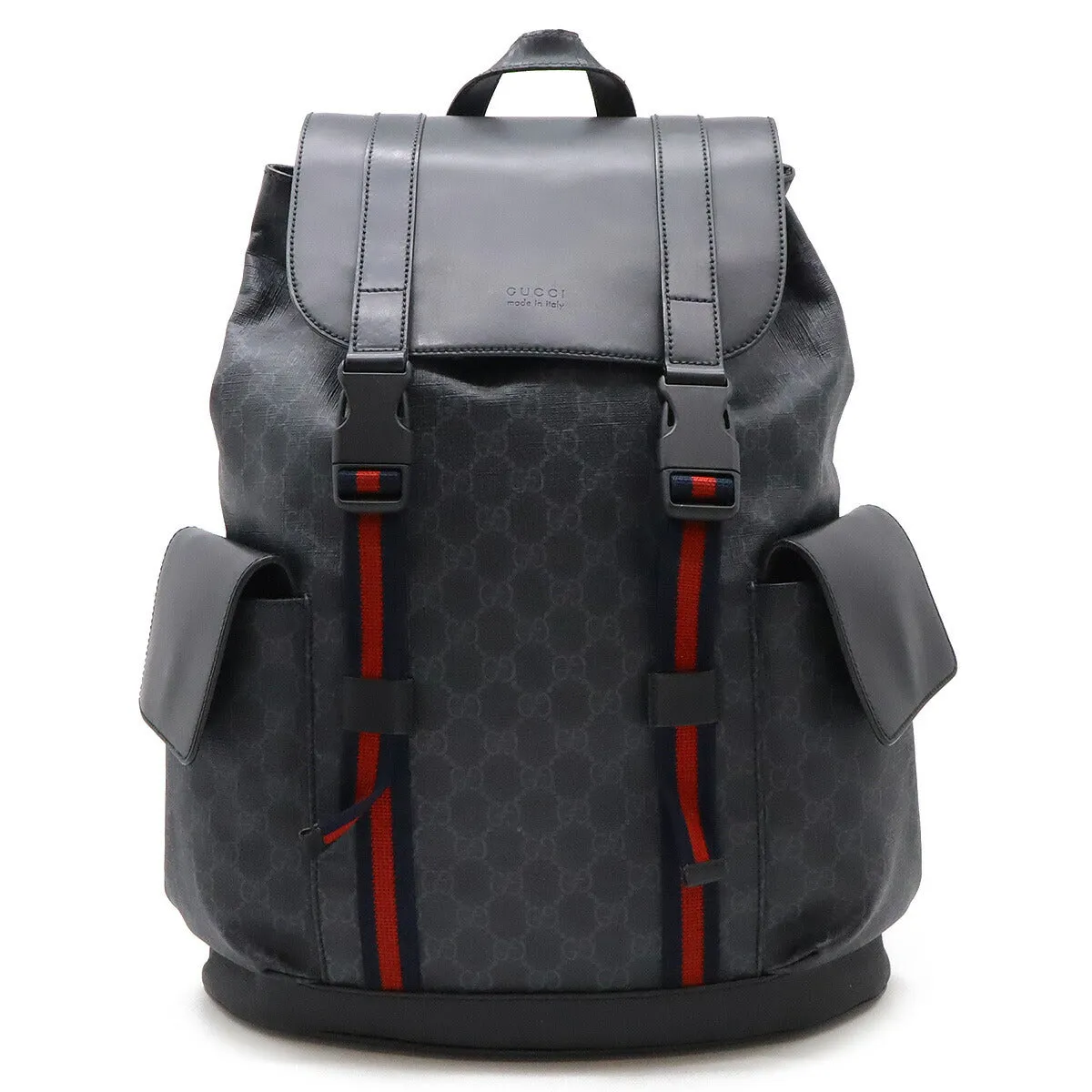 Gucci Soft GG Supreme Backpack PVC Leather