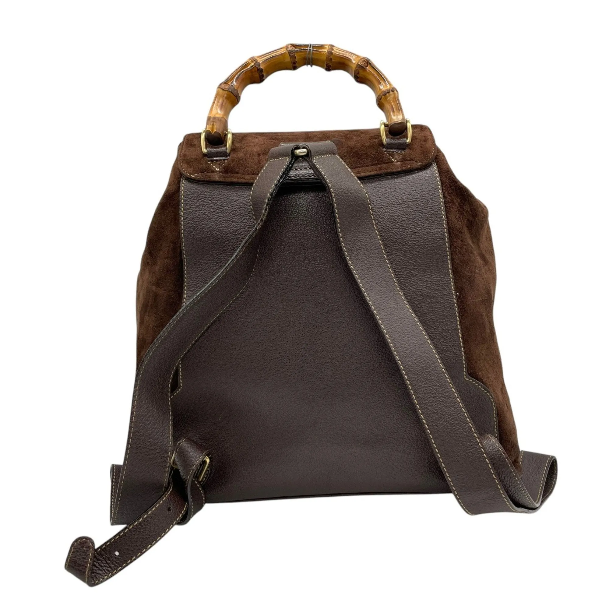 Gucci Suede Leather Backpack (Pre-Owned)