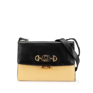 Gucci  yellow Leather Shoulder Bag (Pre-Owned)