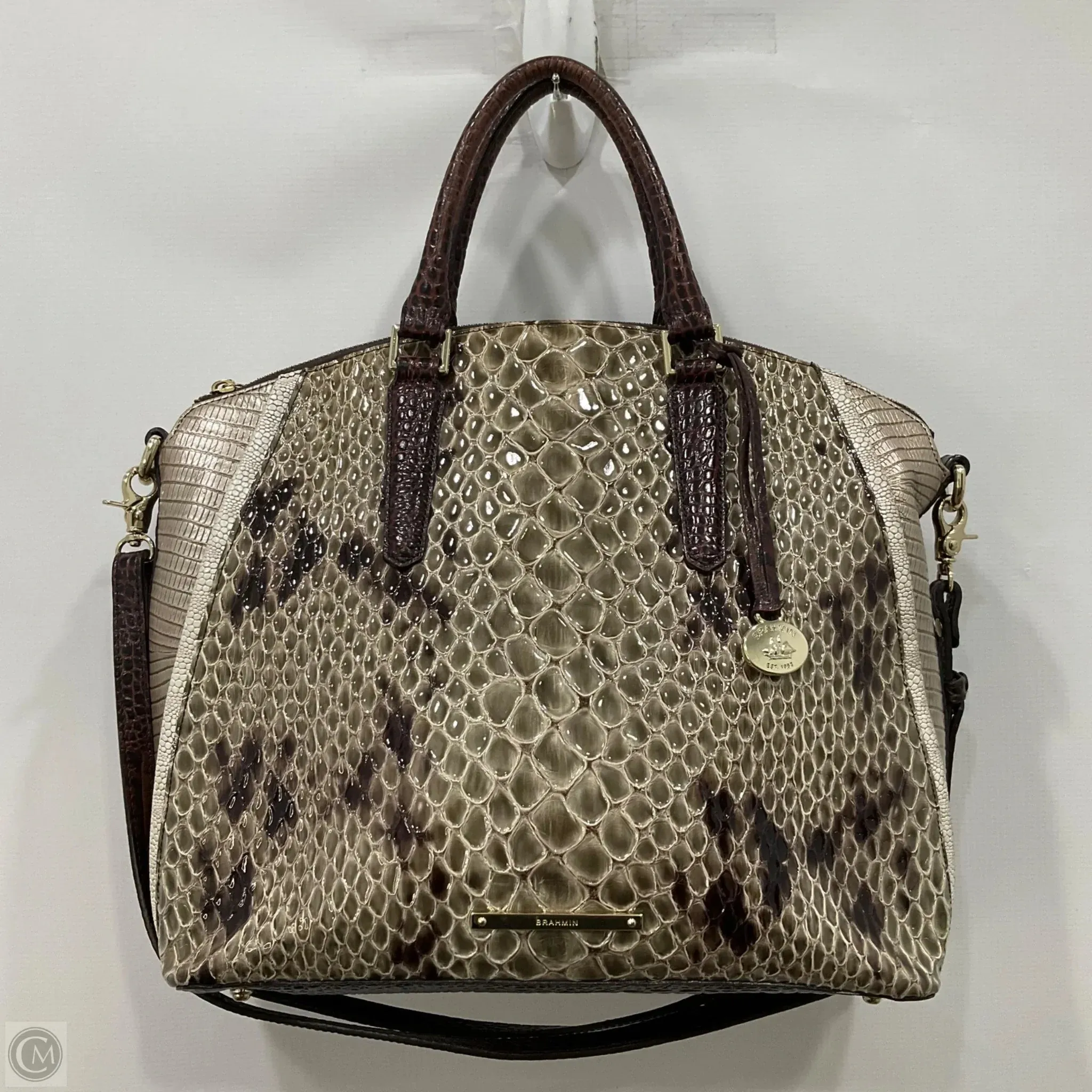 Handbag Designer By Brahmin, Size: Medium