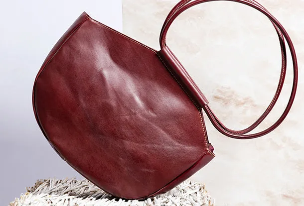 Handmade Genuine Cute Fashion Leather Handbag Bag Shoulder Bag Purse For Women