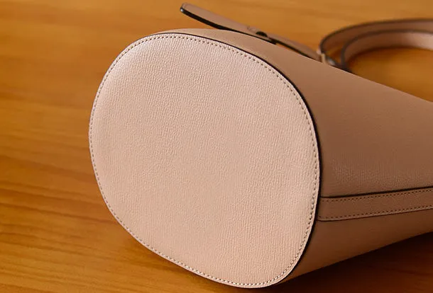 Handmade Genuine Leather Bucket Bag Purse Crossbody Bag Shoulder Bag Purse For Women