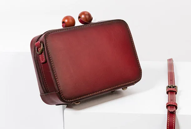 Handmade Genuine Leather Clutch Bag Crossbody Bag Shoulder Bag Purse For Women