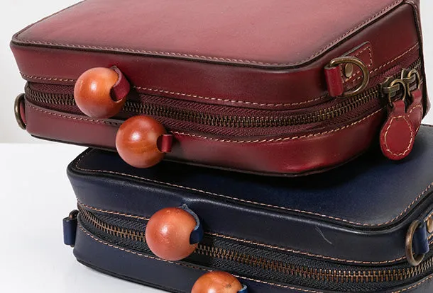 Handmade Genuine Leather Clutch Bag Crossbody Bag Shoulder Bag Purse For Women