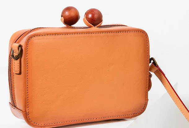 Handmade Genuine Leather Clutch Bag Crossbody Bag Shoulder Bag Purse For Women