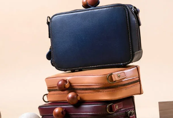 Handmade Genuine Leather Clutch Bag Crossbody Bag Shoulder Bag Purse For Women