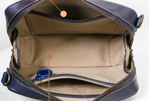 Handmade Genuine Leather Clutch Bag Crossbody Bag Shoulder Bag Purse For Women