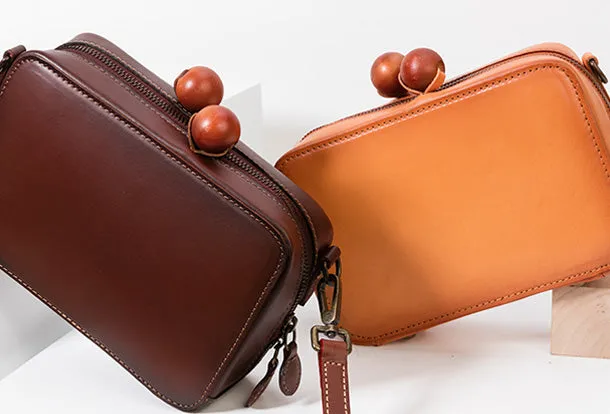 Handmade Genuine Leather Clutch Bag Crossbody Bag Shoulder Bag Purse For Women