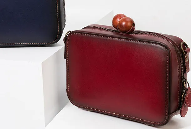 Handmade Genuine Leather Clutch Bag Crossbody Bag Shoulder Bag Purse For Women