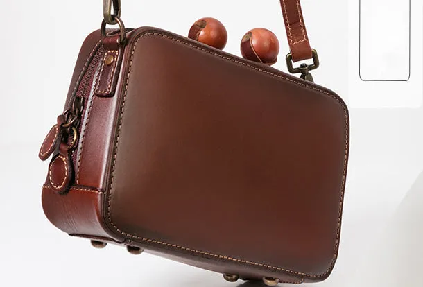 Handmade Genuine Leather Clutch Bag Crossbody Bag Shoulder Bag Purse For Women