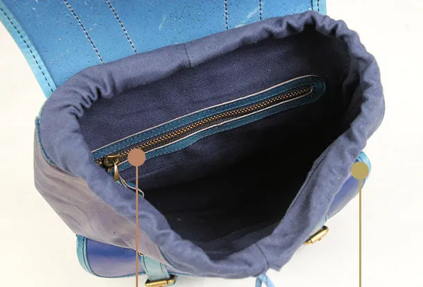 Handmade Leather backpack bag shoulder bag for women leather purse