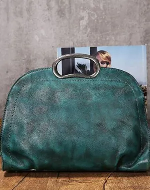 Handmade Leather handbag purse shoulder bag for women leather shopper bag