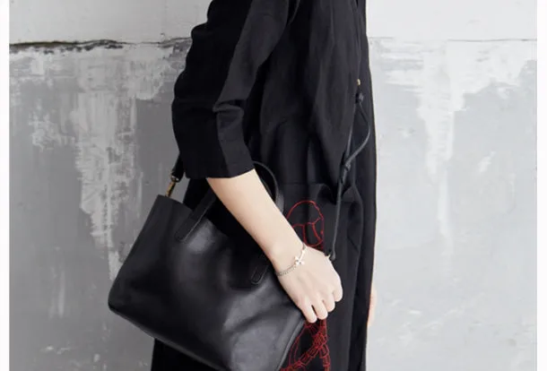 Handmade Leather Handbag Tote Bag Purse Crossbody Bag Shoulder Purse For Women