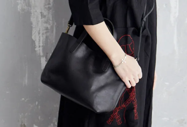 Handmade Leather Handbag Tote Bag Purse Crossbody Bag Shoulder Purse For Women