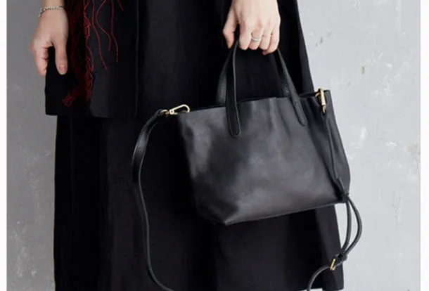 Handmade Leather Handbag Tote Bag Purse Crossbody Bag Shoulder Purse For Women