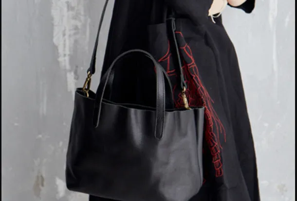 Handmade Leather Handbag Tote Bag Purse Crossbody Bag Shoulder Purse For Women