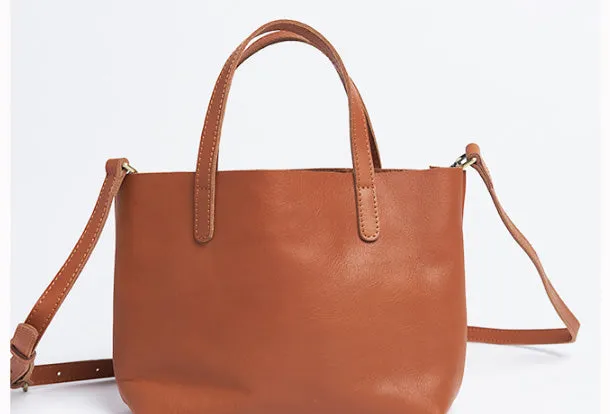 Handmade Leather Handbag Tote Bag Purse Crossbody Bag Shoulder Purse For Women