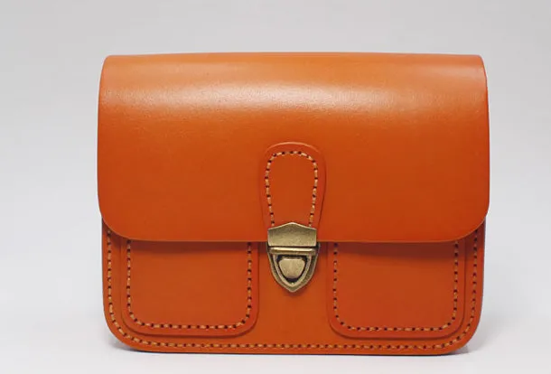 Handmade Leather Messenger Bag Crossbody Bag Shoulder Bag Purse for Women Leather Bag