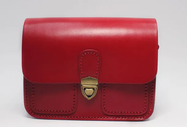 Handmade Leather Messenger Bag Crossbody Bag Shoulder Bag Purse for Women Leather Bag