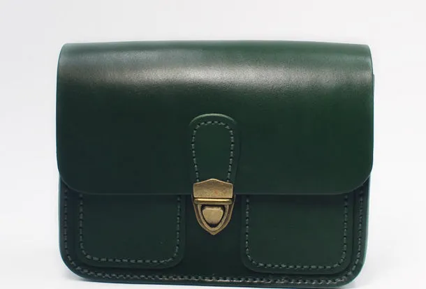 Handmade Leather Messenger Bag Crossbody Bag Shoulder Bag Purse for Women Leather Bag