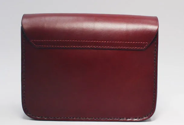 Handmade Leather Messenger Bag Crossbody Bag Shoulder Bag Purse for Women Leather Bag