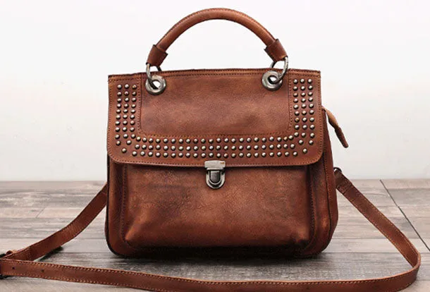Handmade Leather phone bag handbag purse for women leather shoulder bag crossbody bag