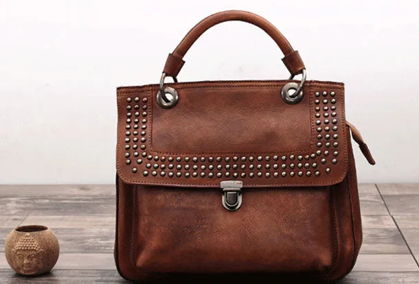 Handmade Leather phone bag handbag purse for women leather shoulder bag crossbody bag